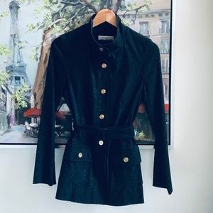 Brian Bailey Military Style Belted Jacket